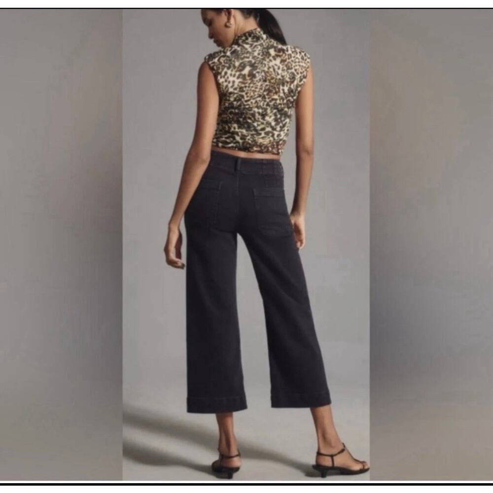 Anthropologie Pilcro The Skipper Cropped High Rise Wide Leg Jeans - Picture 2 of 11